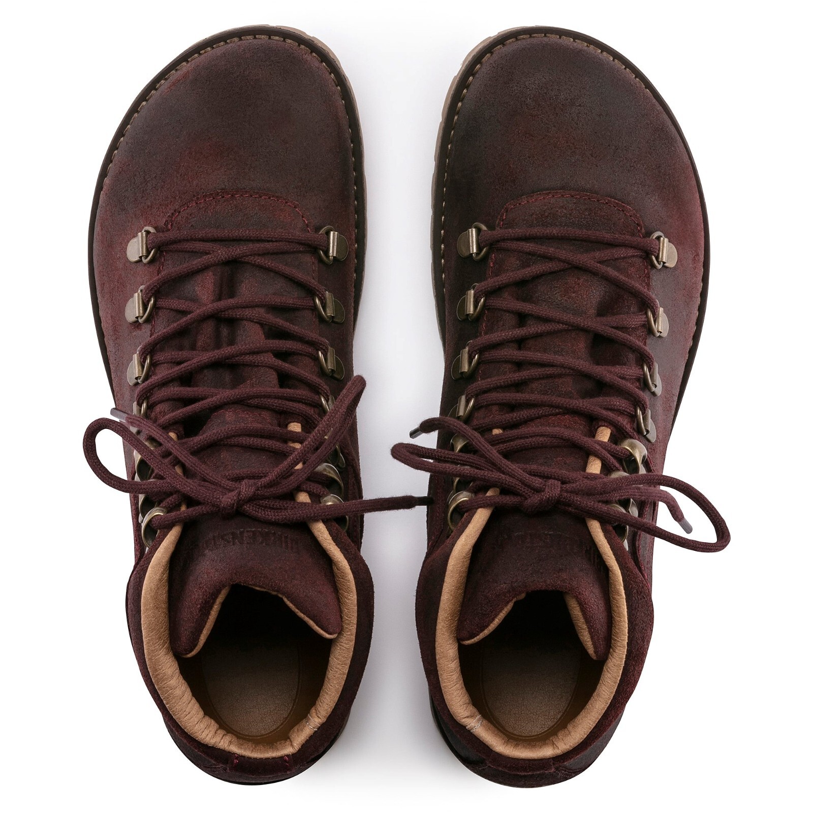 Birkenstock Jackson Burgundy Suede Boots Water Resistant 36 5 5.5 M-N