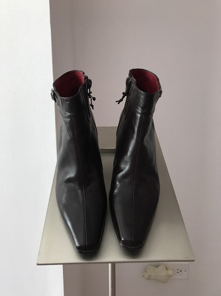 Donald J Pliner Brown Leather Ankle Boots Sz 6 M