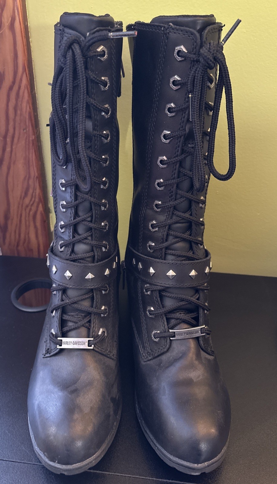 Harley Davidson Zip Boots Size 11M Black
