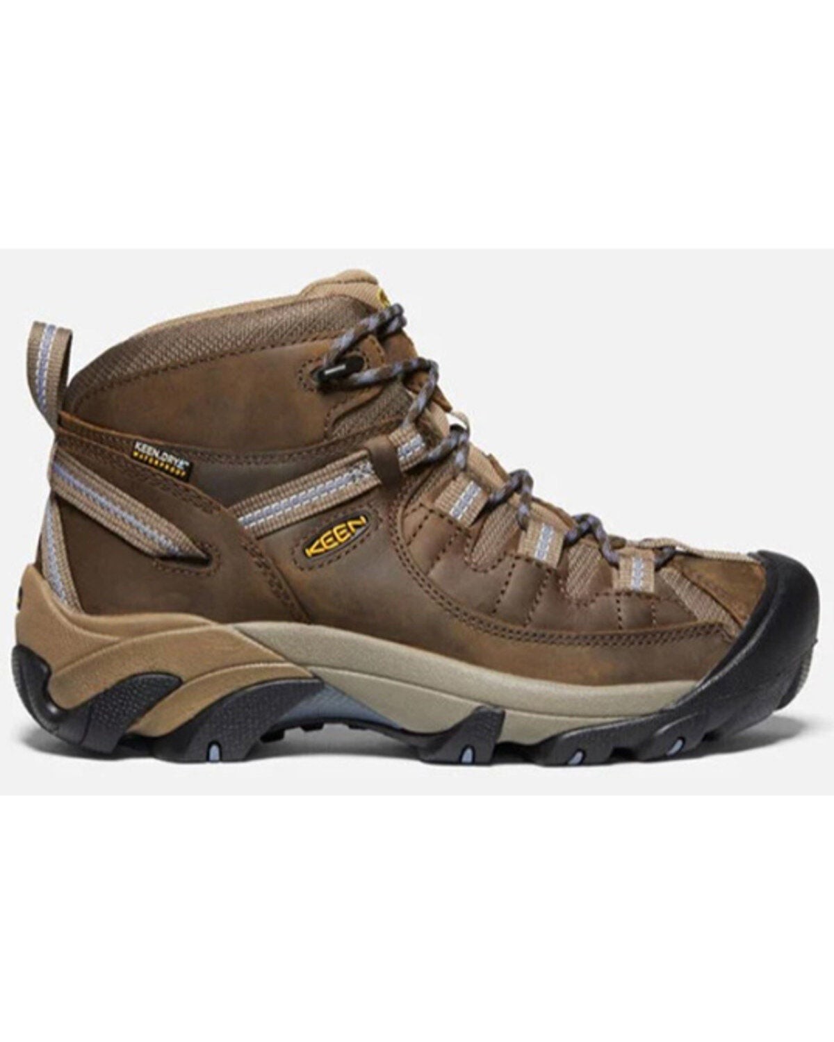 KEEN Women’s TargheeII Waterproof Hiking Boots Soft Toe Full Grain LeatherTrail