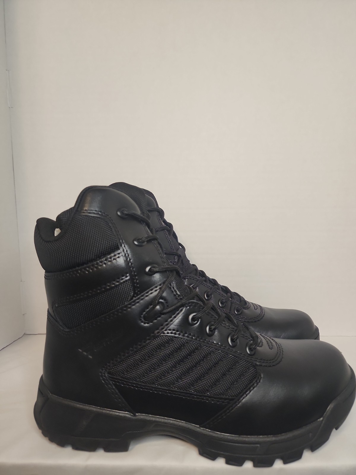 BATES TACTICAL SPORT 2 TALL W/SIDE ZIPPER LEATHER BLACK BOOTS WOMEN’S SIZE 9.5
