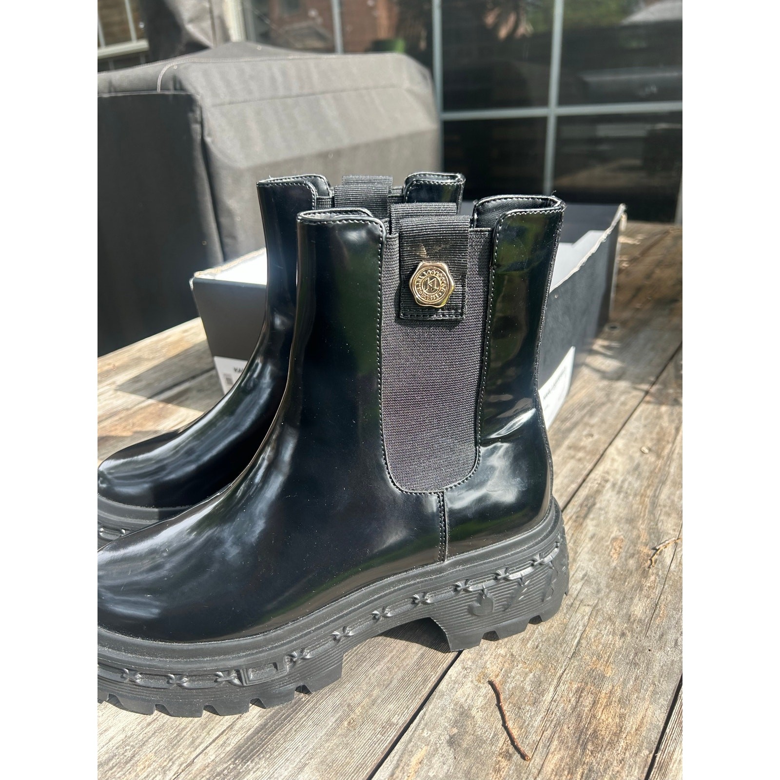 Karl Lagerfeld Paris Londyn Chelsea Boot — Black
