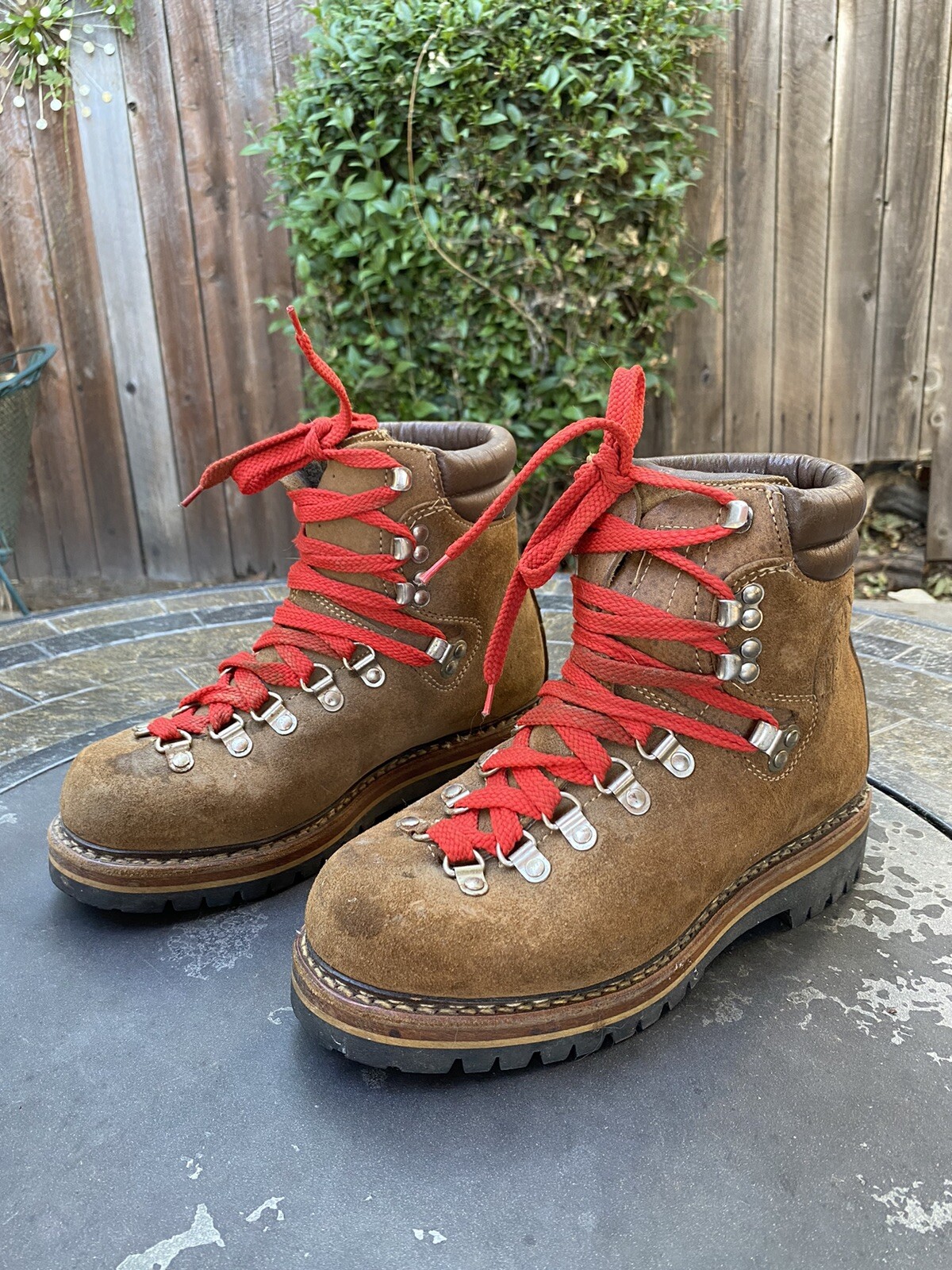 MEINDL Brown Leather Hiking Mountaineering Boots Womens Size 7.5 Made In Germany