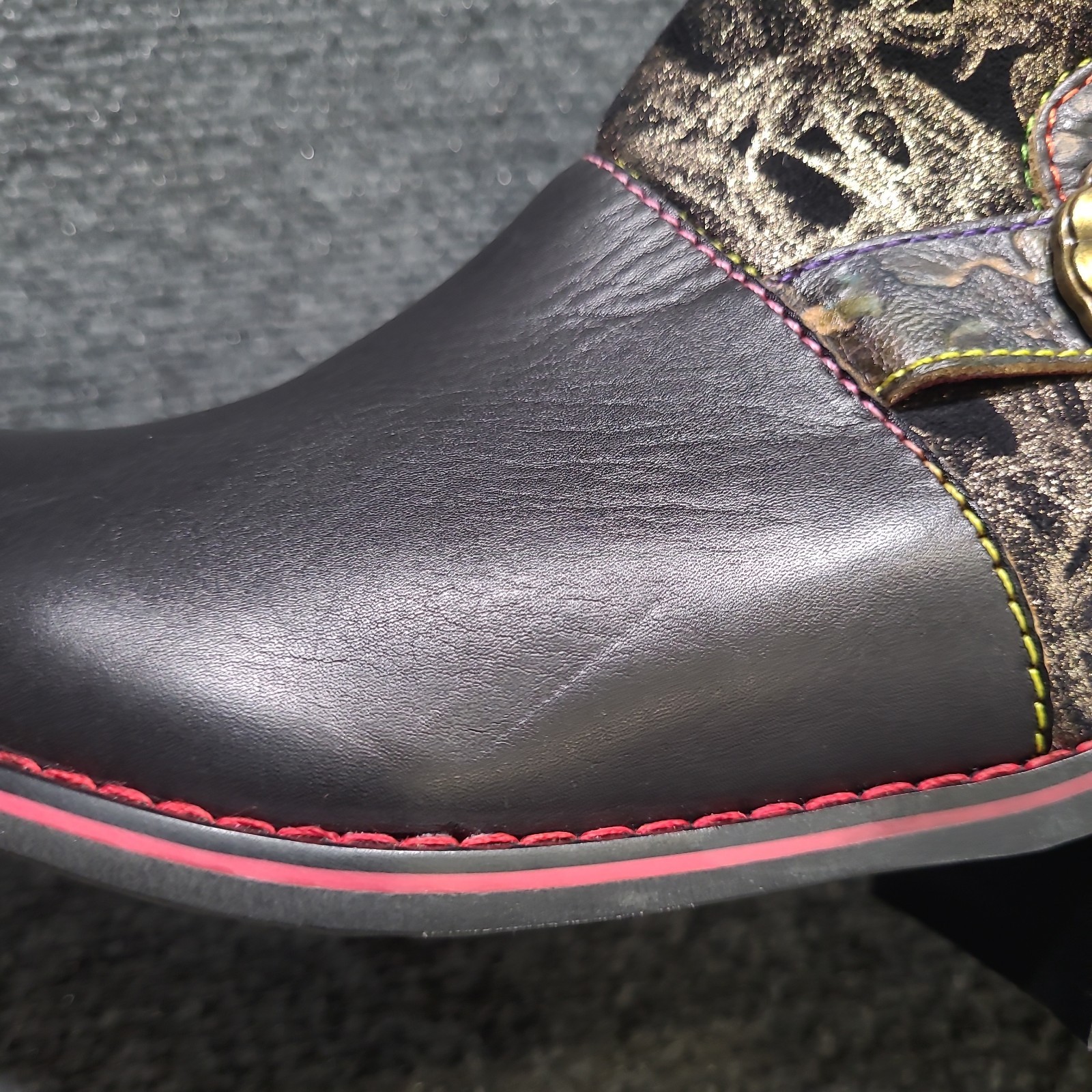 L’Artiste by Spring Step Belle Ankle Boots, Black/Tiatia, Size 37 / US 6.5 -7