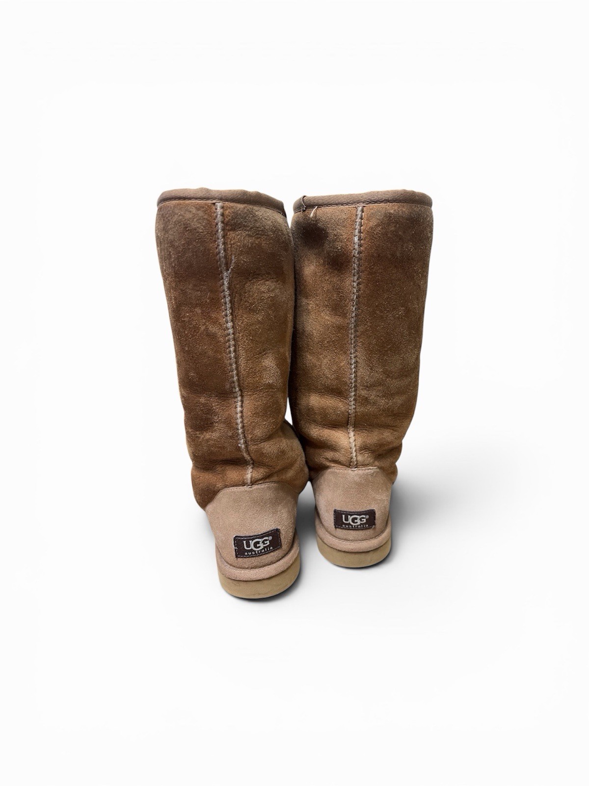 UGG Australia Classic Tall Knee High Suede Shearling Pull-On Boots US 8