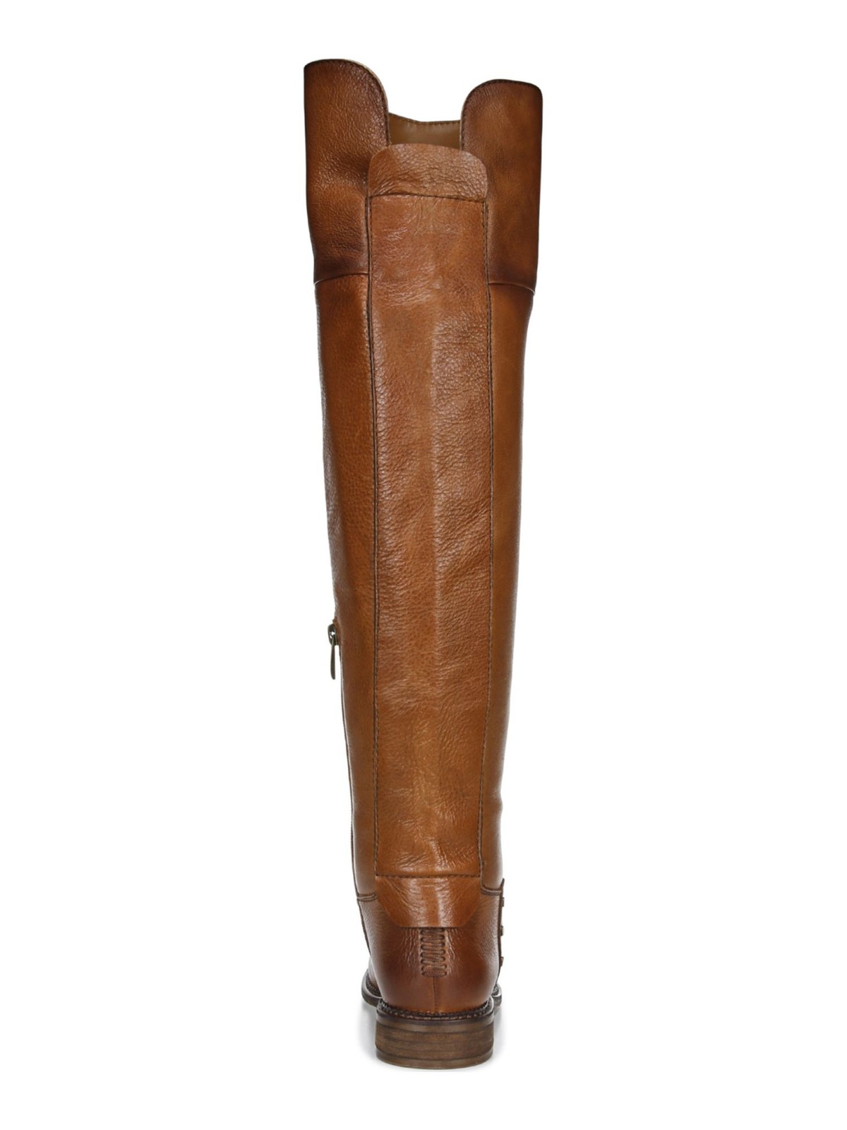FRANCO SARTO Womens Brown Studded Almond Toe Stacked Heel Leather Boots 6