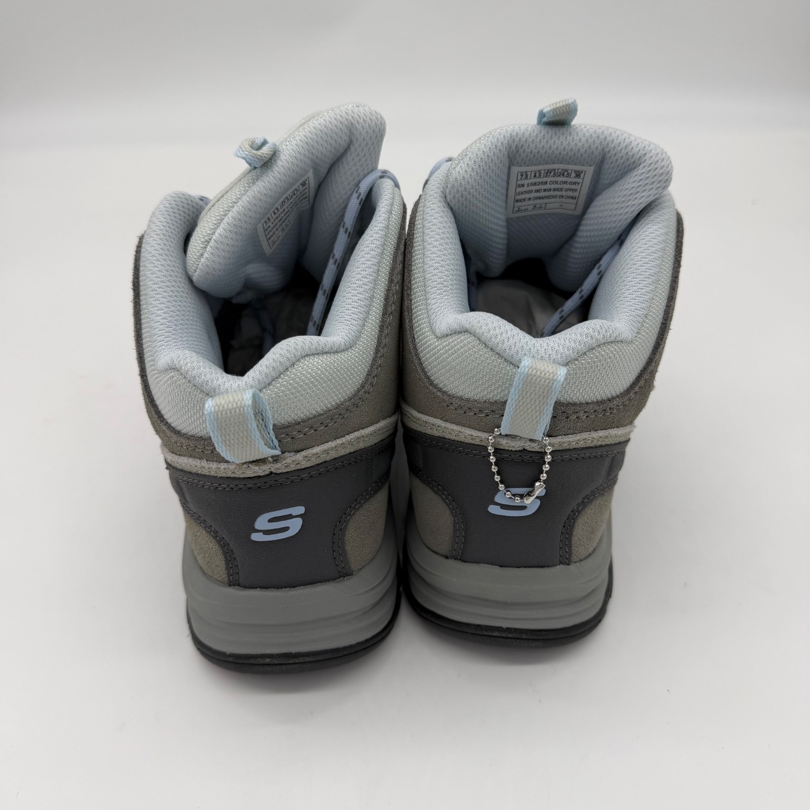 Skechers Hiking Boots Trego Rocky Mountain Gray Women sz 7.5 NEW WO Box