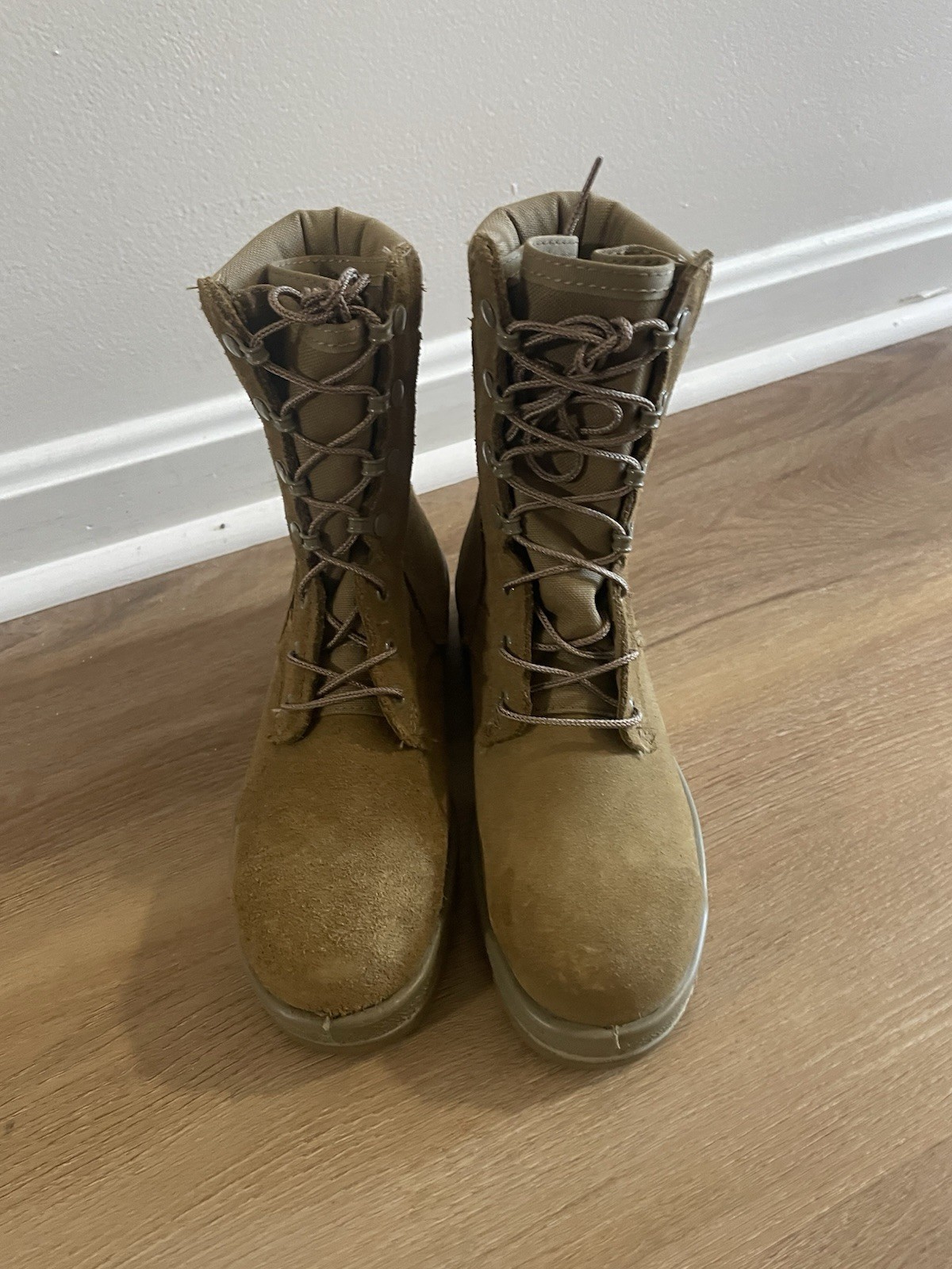 Altama Boots Size 4.5 R USGI Combat Military Hot Weather Desert Beige Steel Toe