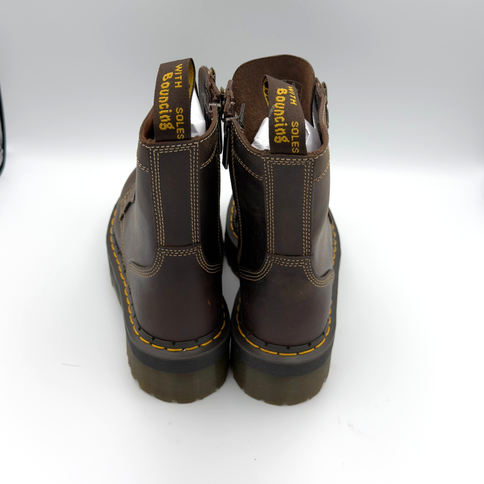 Dr Martens Jadon Arc Crazy Horse Platform Boots Brown M8 W9 31125201 New
