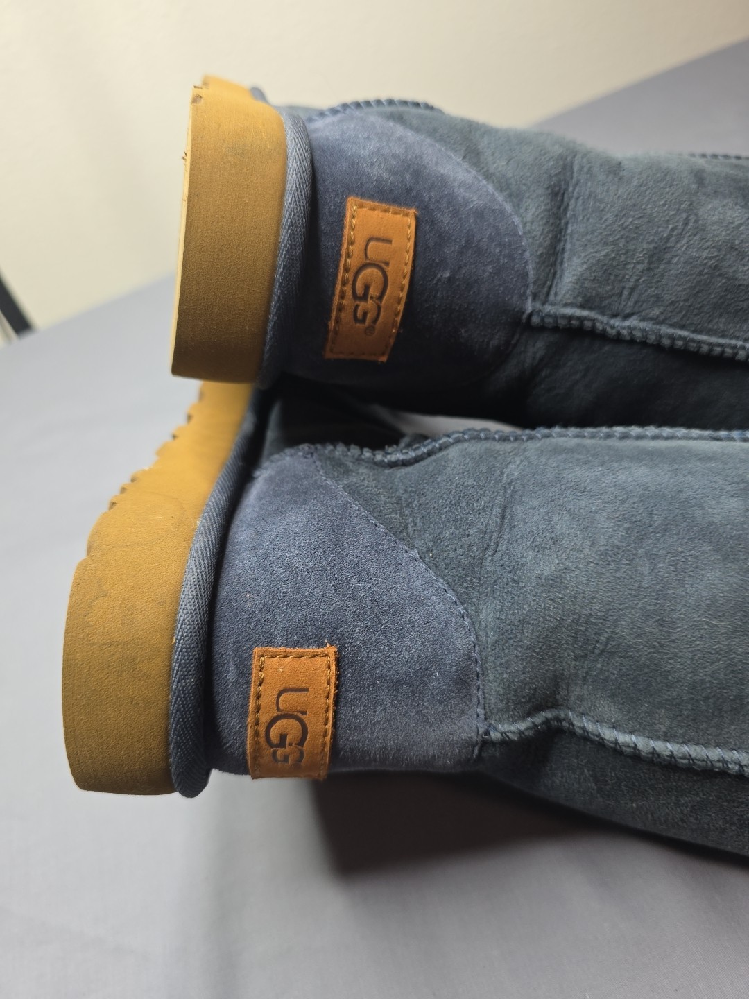 UGG Midnight Blue Shearling Classic Tall Boots Size 6
