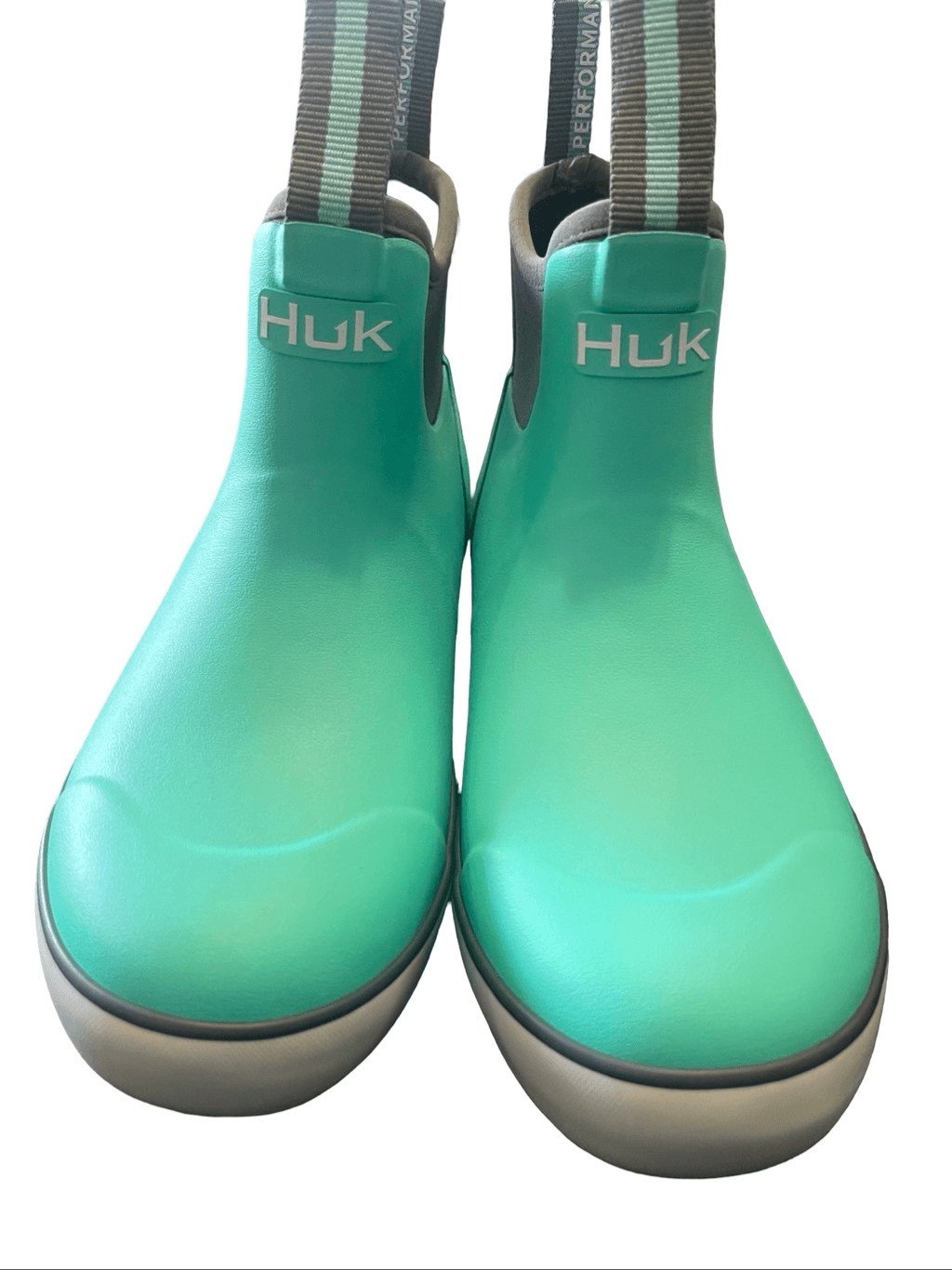 Huk Women’s Green Gray Waterproof Slip-Resistant Rogue Wave Fishing Boots Size 5