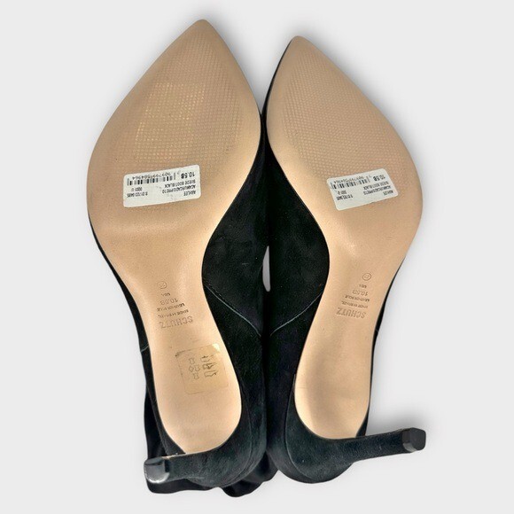 SCHUTZ Ashlee Slouch Pointed Toe Stiletto Suede Boot size 10.5 NEW Suede Bootie