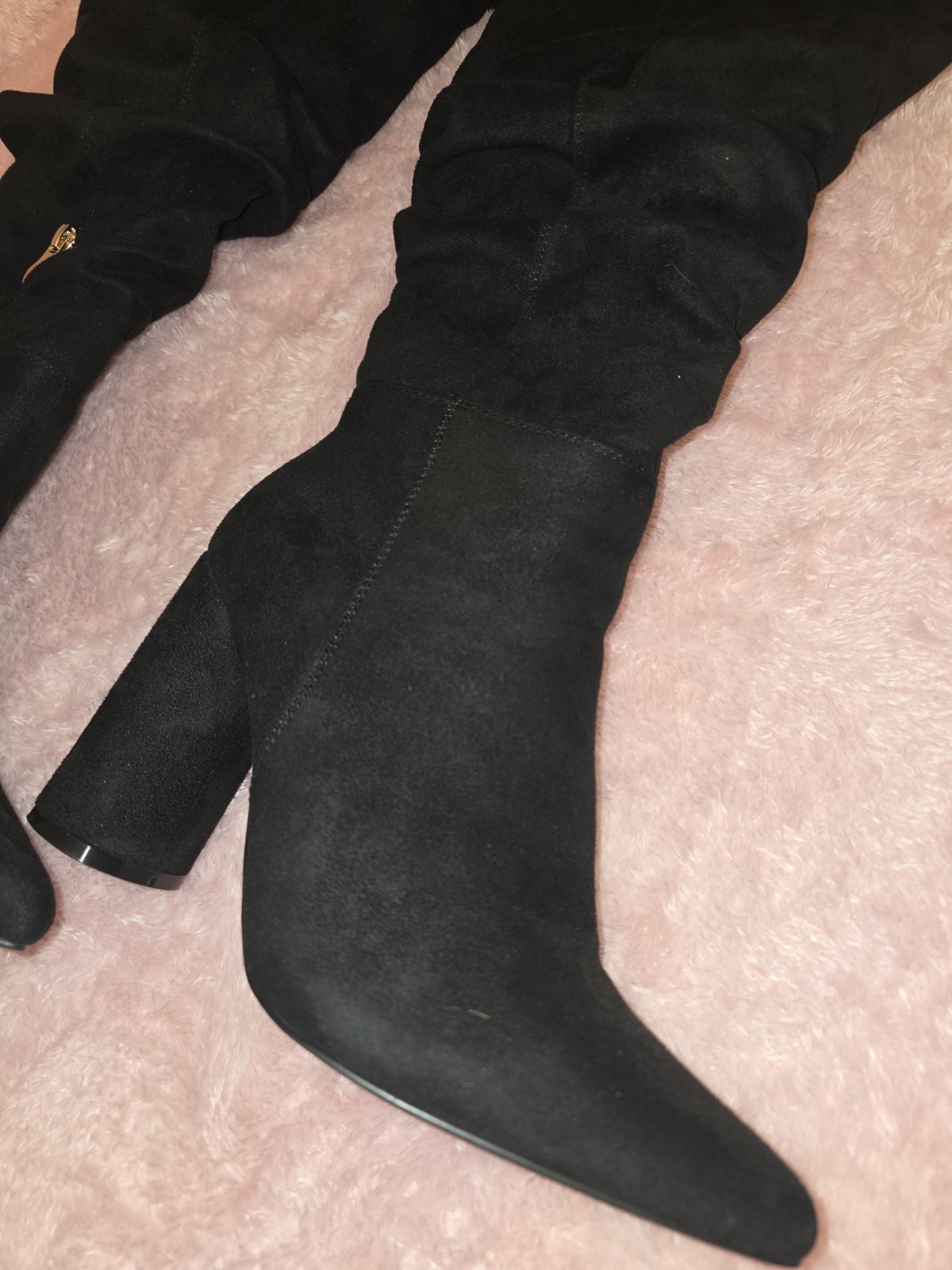 Justfab Women Carmen Pointed Heeled Boots Black Size 8.5