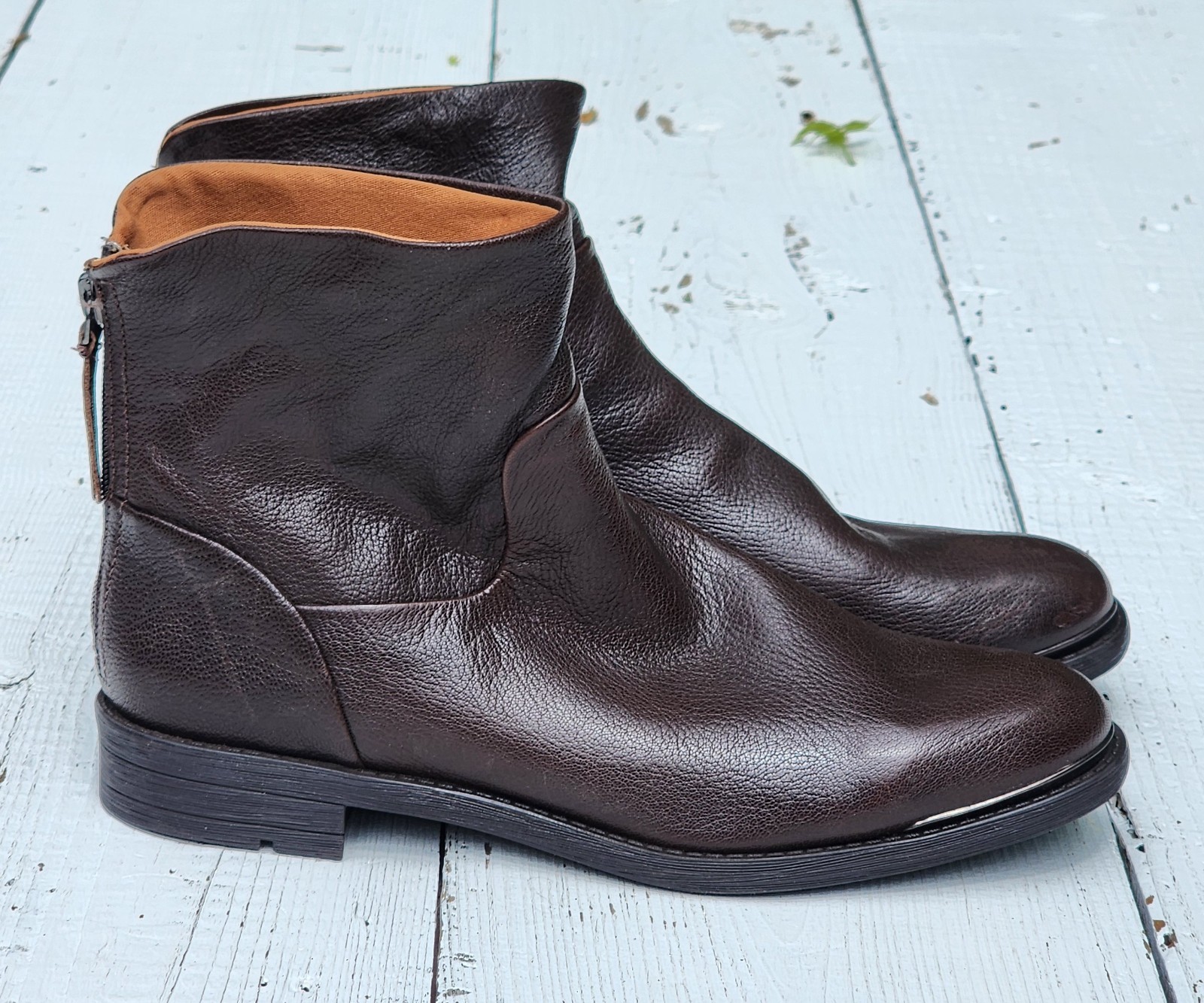 Franco Sarto Marcella Booties Brown Soft Leather Upper Size US 9 /EU 40