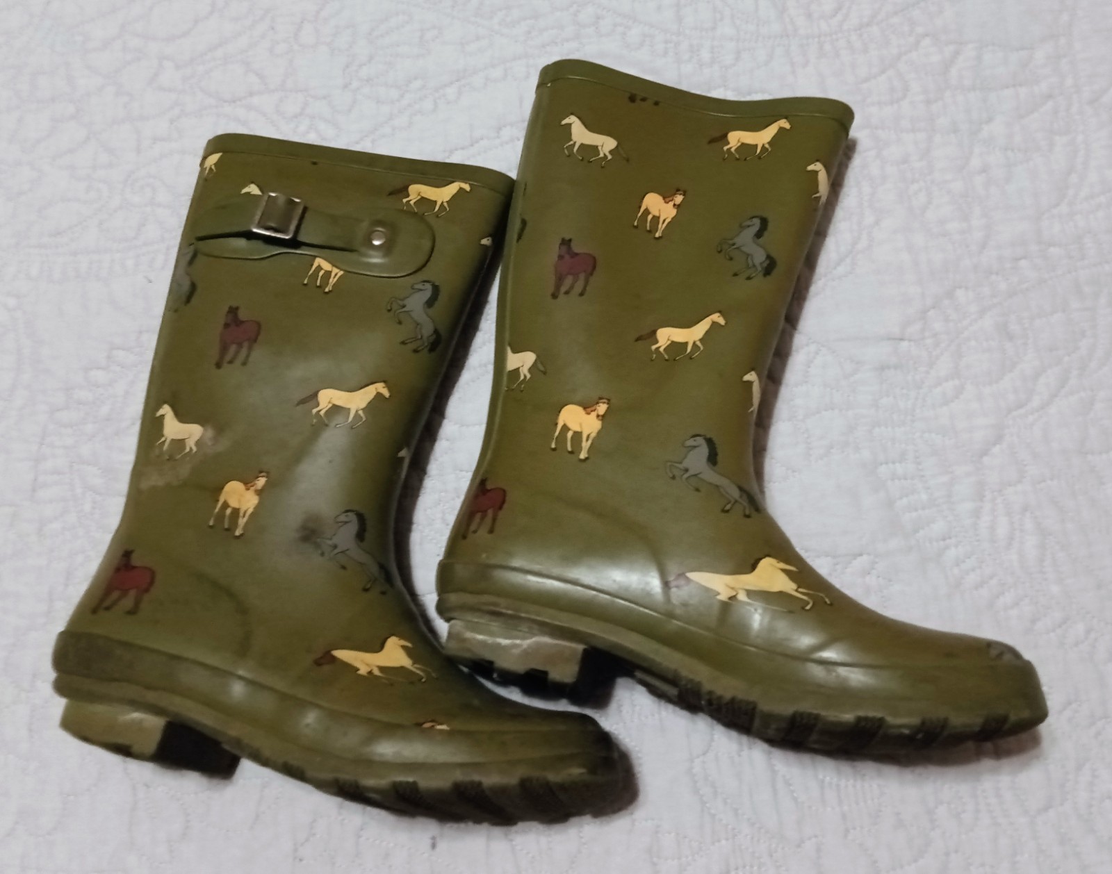 Norty Women’s Hurricane Rain Boots – Glossy Matte Waterproof Mid-Calf Rainboots