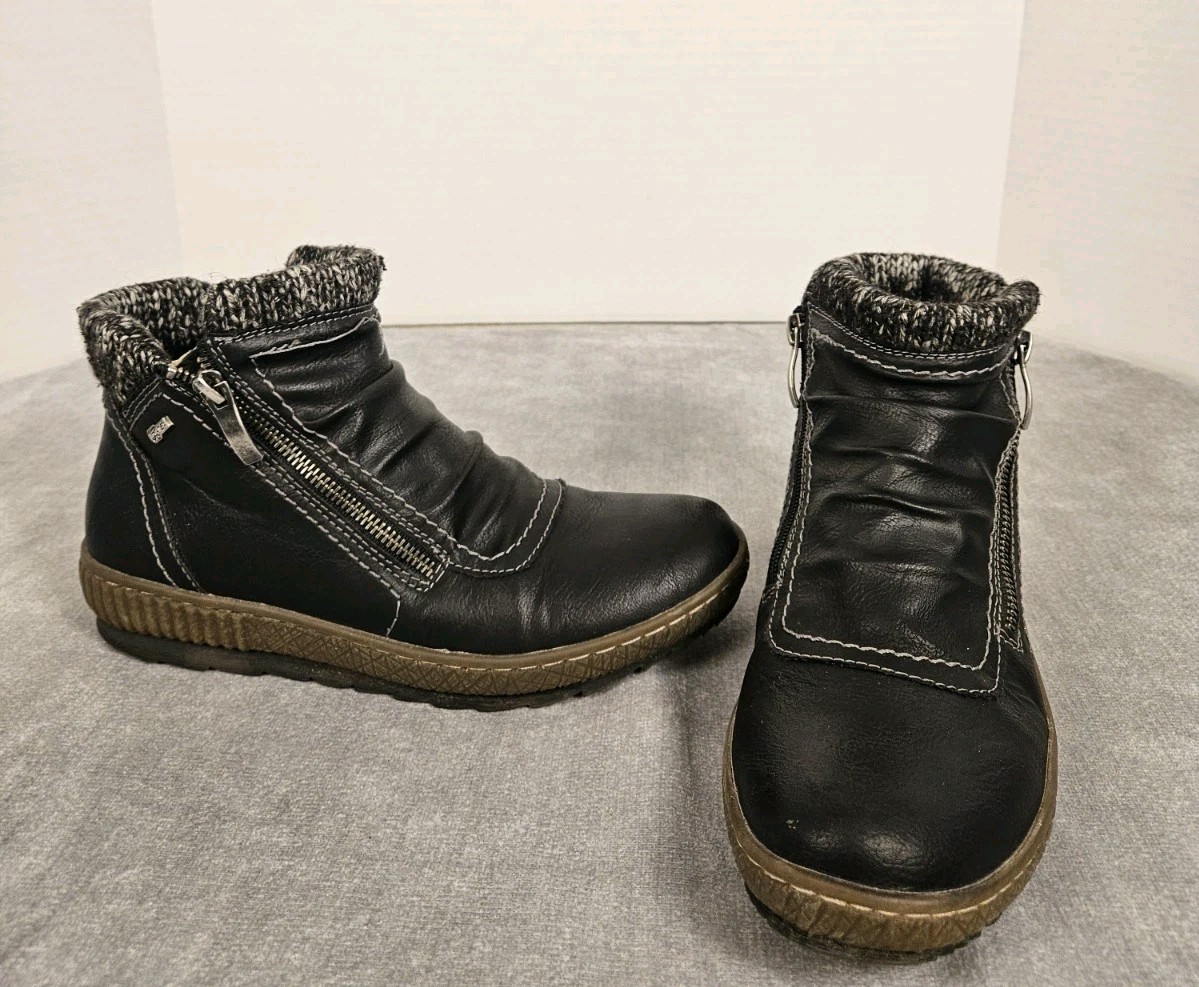 Spring Step Relife R-TEX Waterproof Ankle Boot Women Size 39 US 8.5 Black