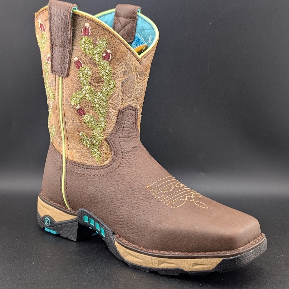 Corral Hydro Resist Safety Square Toe Western Work Boots Cactus Women’s 6.5
