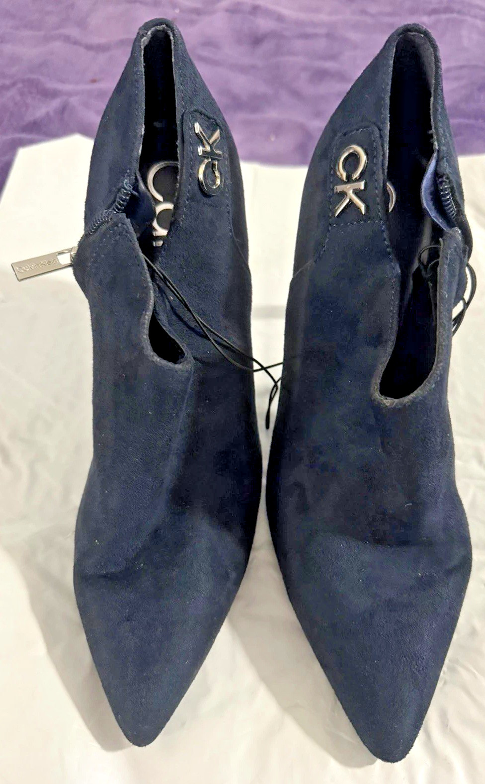 Calvin Klein Kohally-B Women’s Black Pointed Toe Ankle Booties Size 7M NWOB