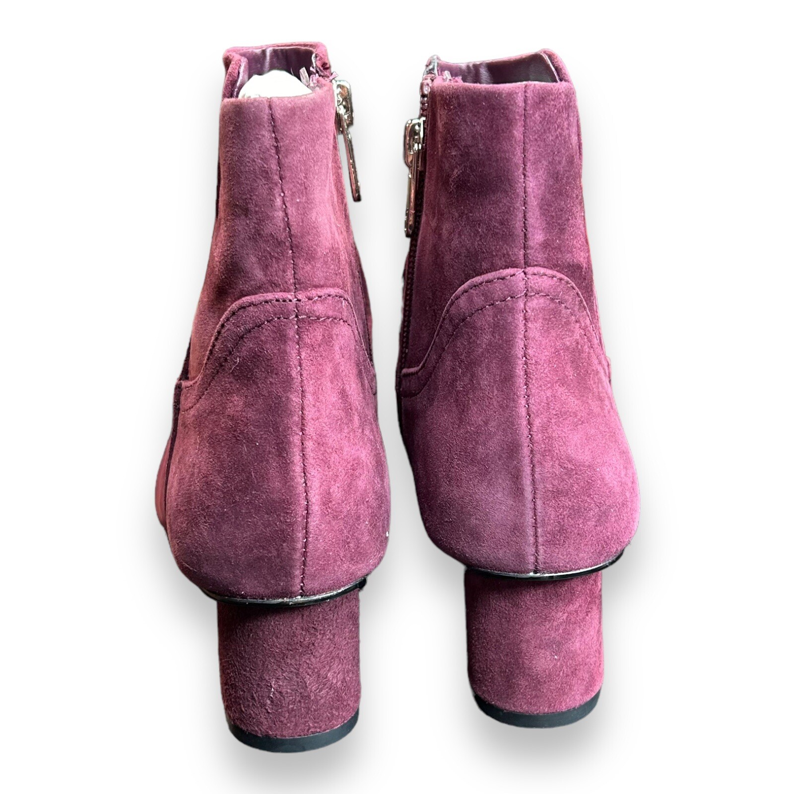 Draper James Women’s Boot Bethany Red Suede Leather Heeled Holiday Size 7