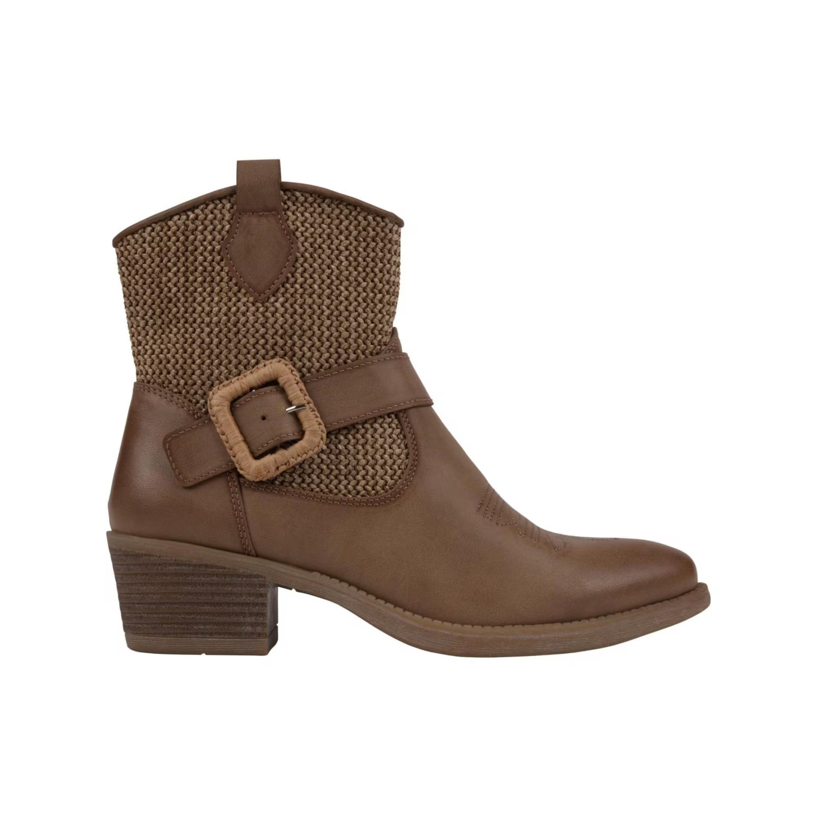 Women’s Avery Woven Western Ankle Boots Taupe
