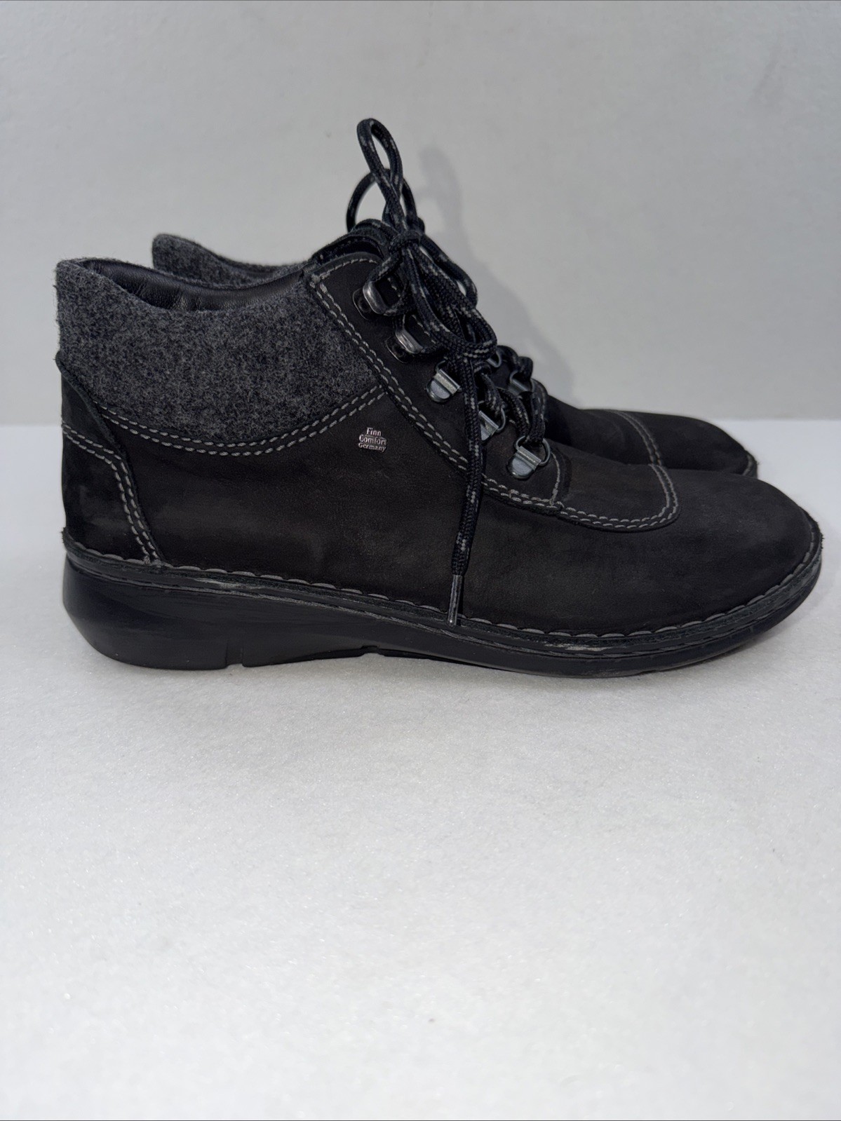 Finn Comfort Ankle Boot Women EU 40-US 9-9.5 Black Germany