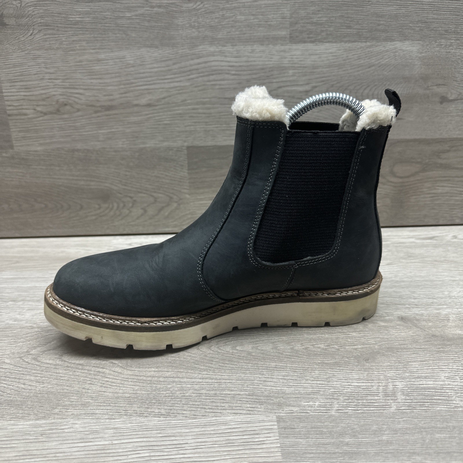 Alpine Design Blaze Womans Chelsea Ankle Boots With Faux Fur Pull On Size 7