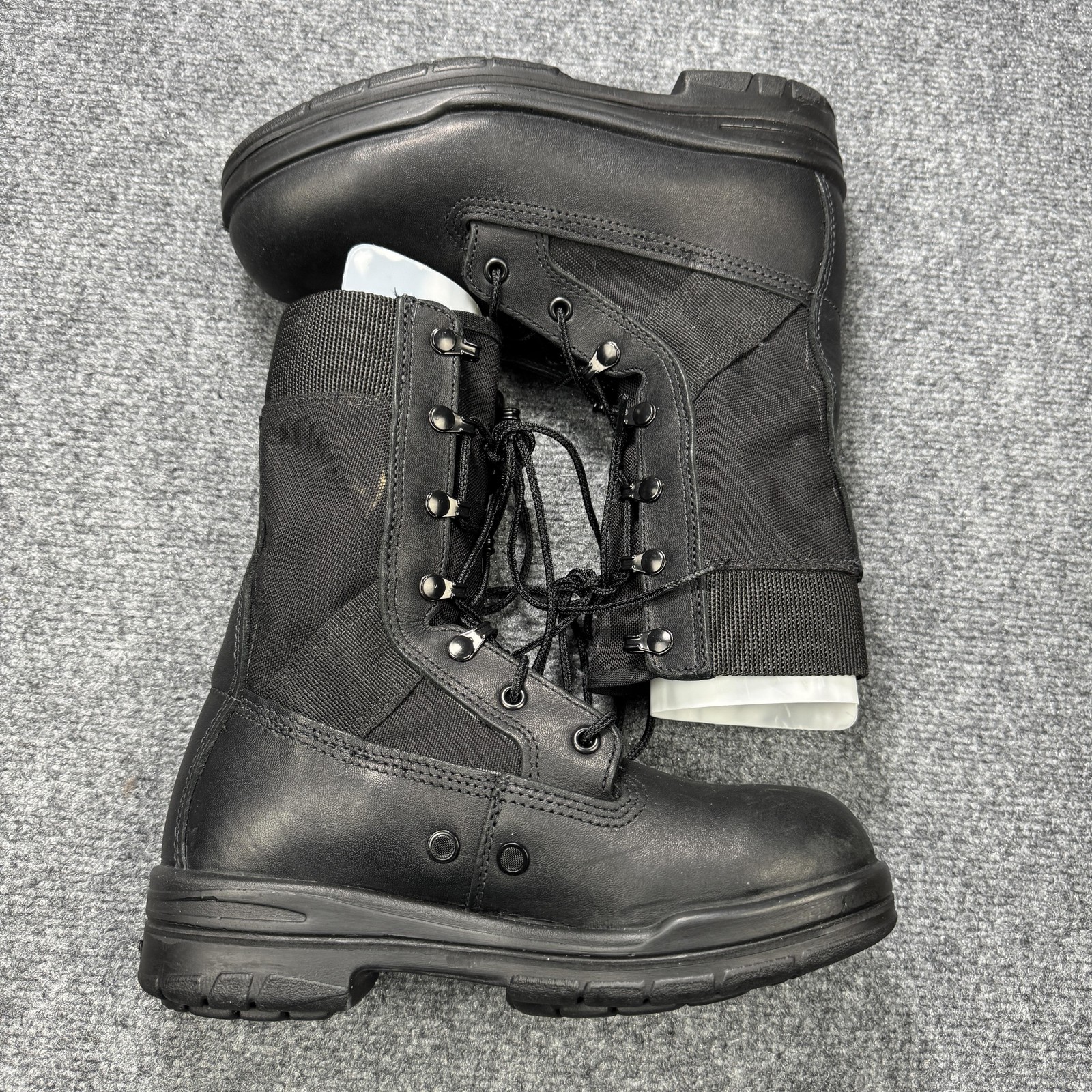 Bates Combat Boots Womens Size 6.5 W Black Leather Wolverine DuraShocks Work