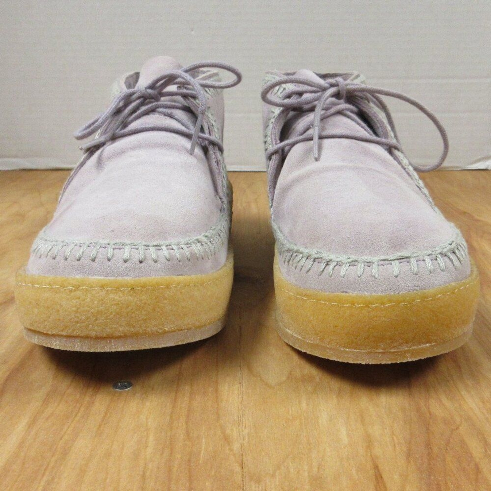LAIDBACK LONDON Shenje Crochet Lilac Suede Chukka Boots EU 38/US 7 Bootie NEW
