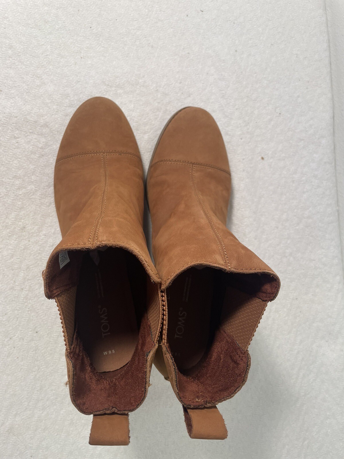 TOM’S WOMEN’S Ankle Booties Brown, Size 9.5 New Without Box Suede