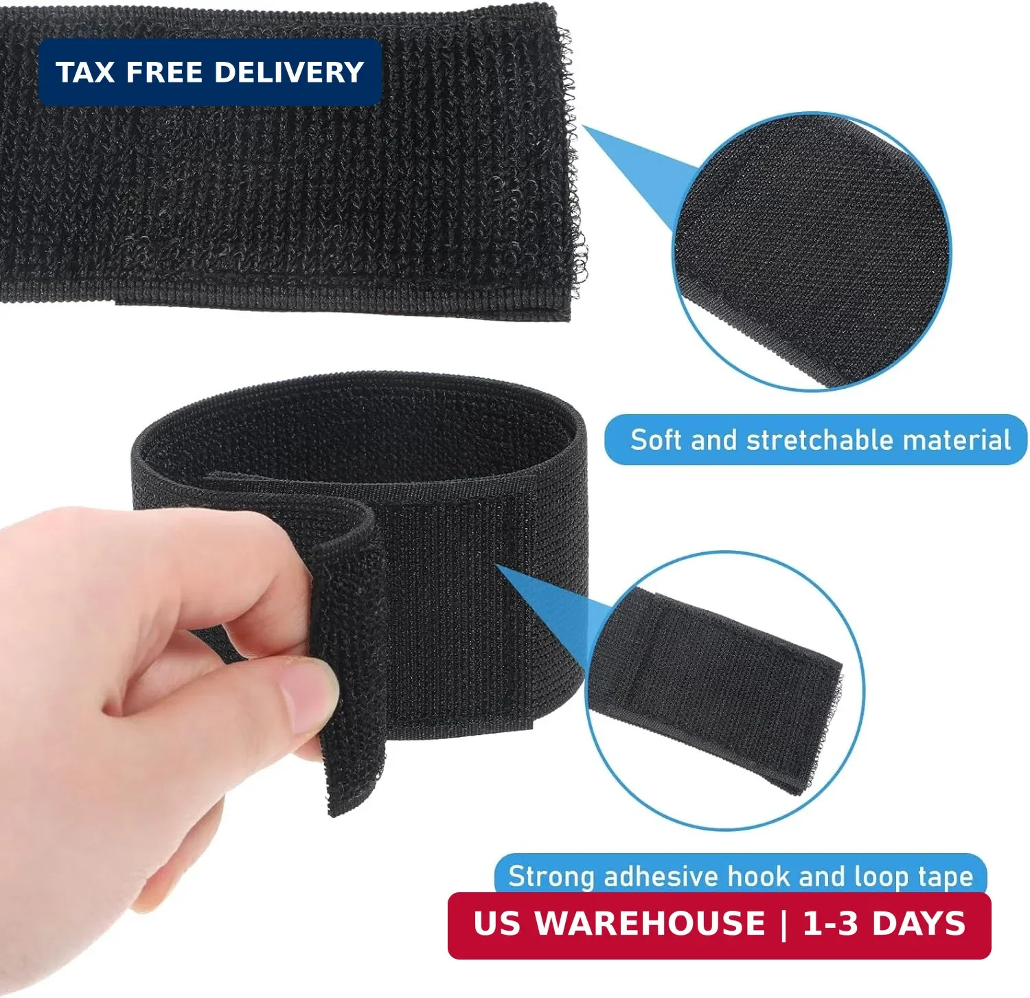 4 PCS Black Boot Straps, Elastic Ankle Straps Cowboy Boot Strap Adjustable Boots