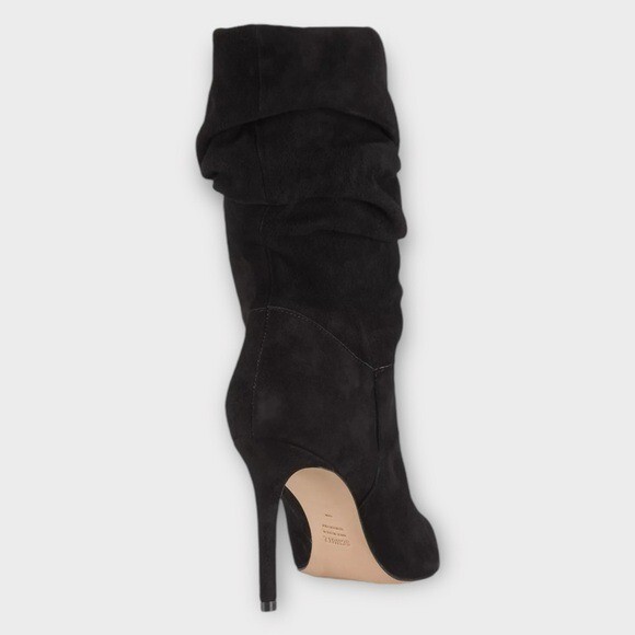 SCHUTZ Ashlee Slouch Pointed Toe Stiletto Suede Boot size 10.5 NEW Suede Bootie
