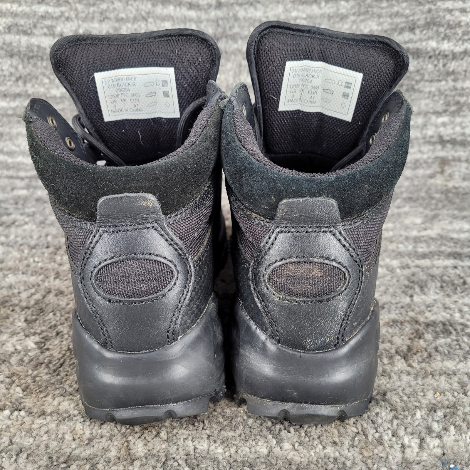 5.11 ATAC Tactical Series Boots Leather Ankle Work Combat Boots Black Sz 9
