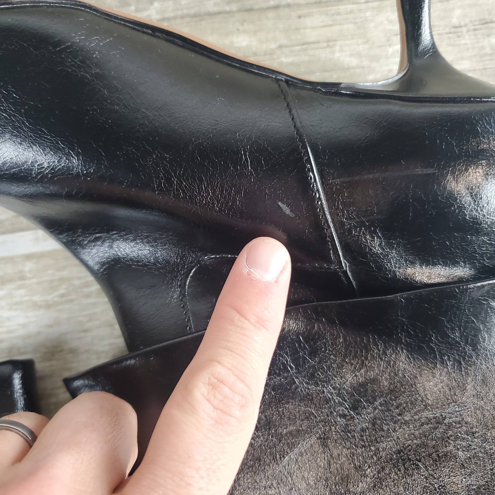 STEVEN New York Blanca Womens Booties Sz 6.5 M Black Ankle Pointed Toe