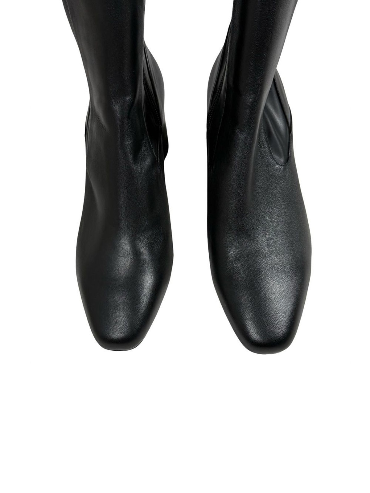 Donald Pliner Gaige Black Ankle Boots Block Heel Zip Women’s Size 8.5