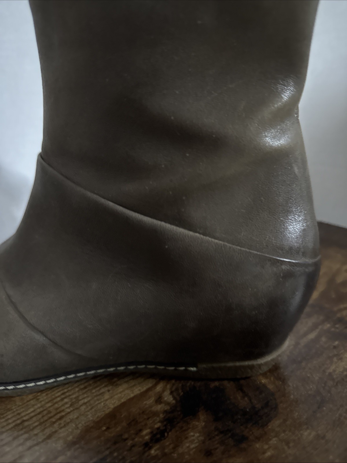 Dansko Brown Leather Lettie Wedge Booties Ankle Boots. 39/US 8.5-9