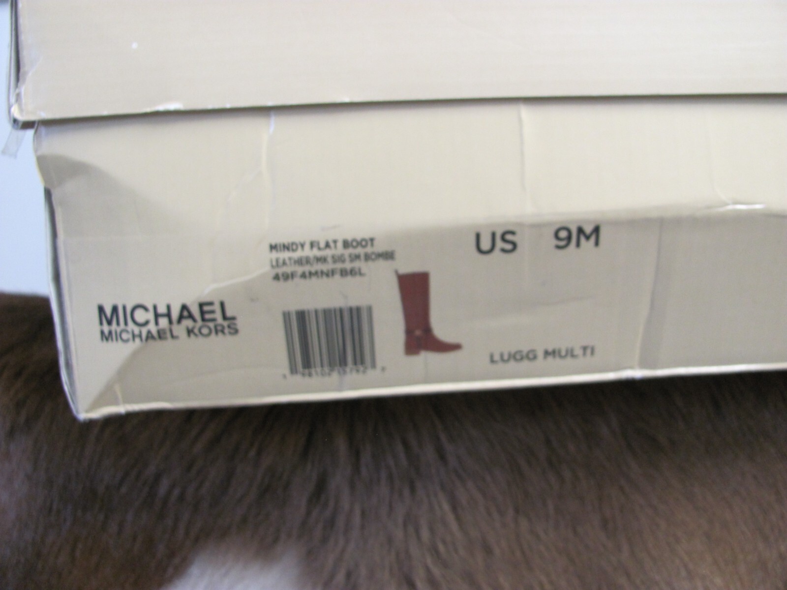 MICHAEL KORS MINDY FLAT BOOTS SIZE 9m NEW IN BOX GENUINE LEATHER ALL MARKS IN TH
