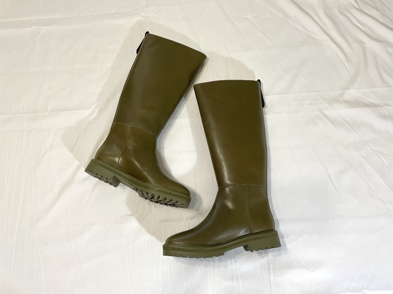 Reformation Women’s Recycled Rubber Kata Bucket Boot Olive Green