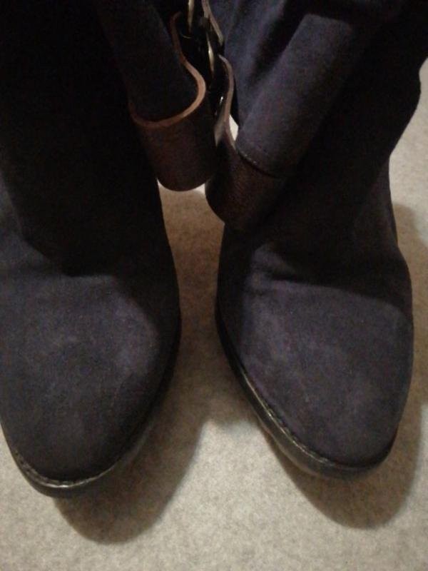 women baldinini ankle boots navy suede 36.5