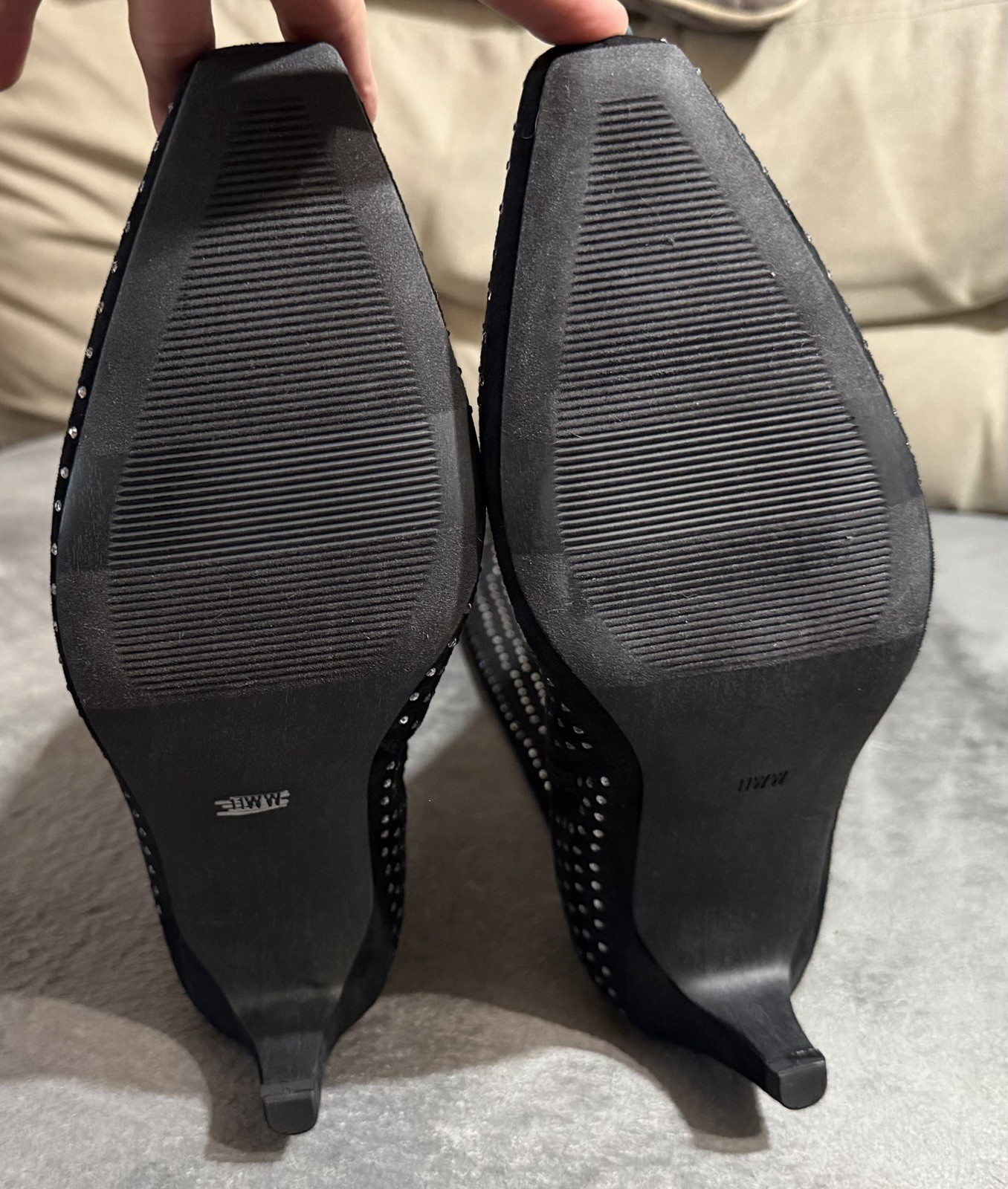 Torrid Embellished Kitten Heel Knee Boot Black Size 11WW New W/O Box