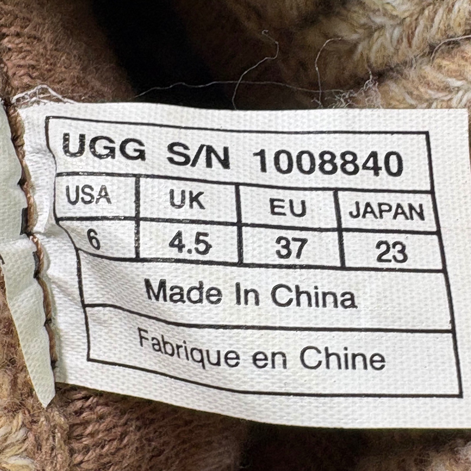UGG Isla Knit Boots Womens 6 Tan Cable Knit Bow Winter Cozy Oatmeal
