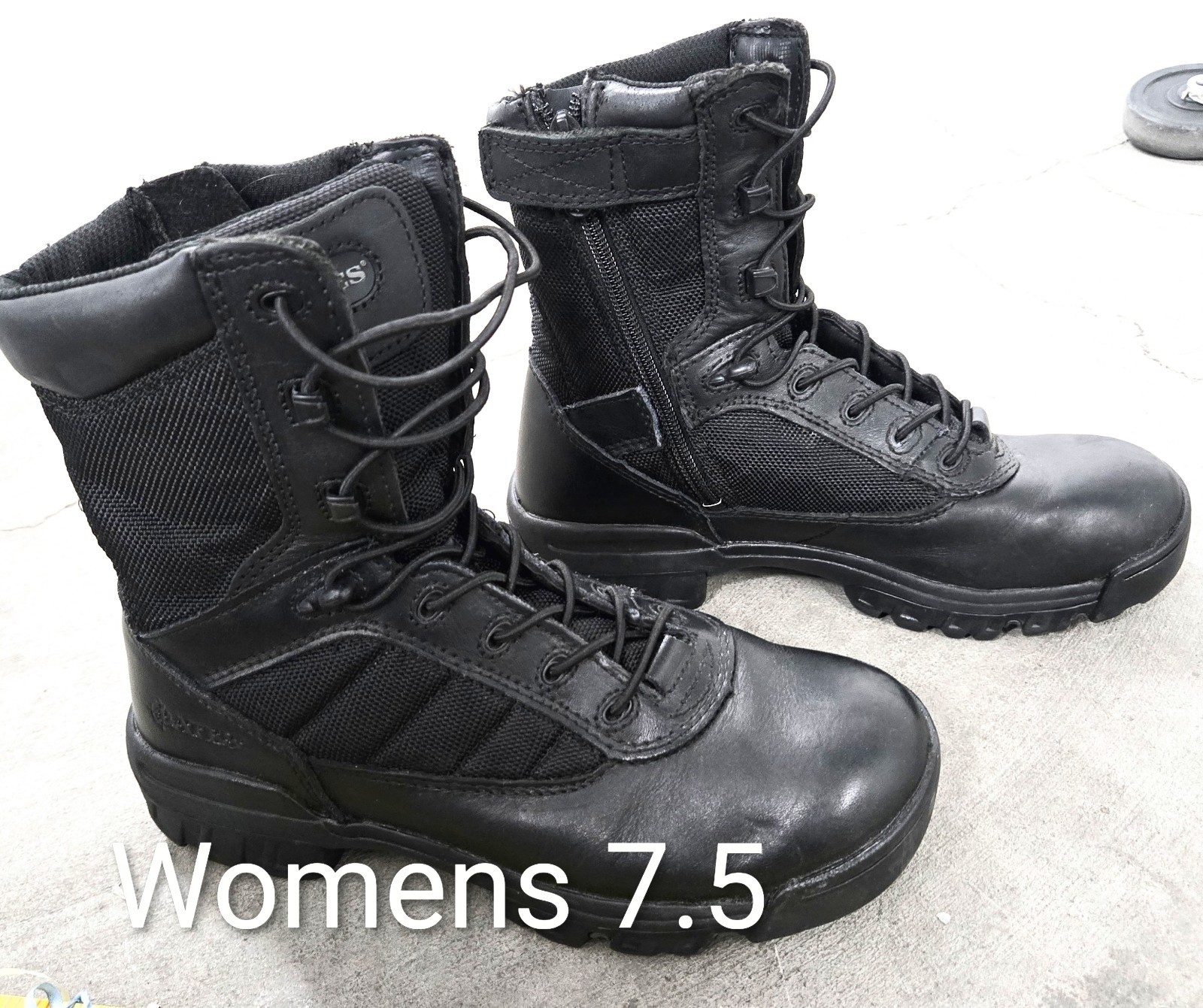BATES W 7.5 Tactical Side Zip 8″ Combat boots Police Duty Military waterproof