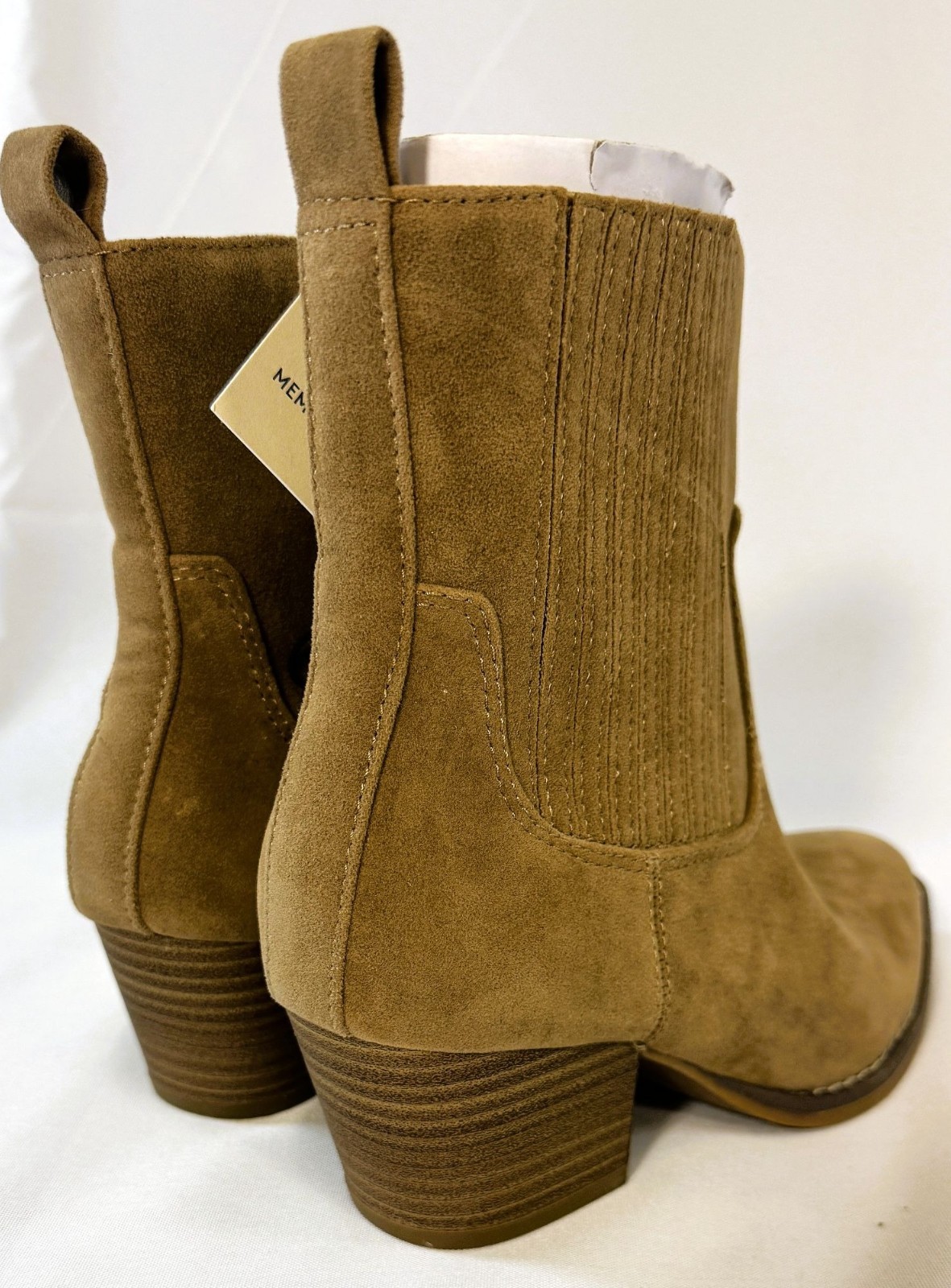 Universal Thread Solita Tan Western Ankle Boots Women’s Size 6 6.5 7 New